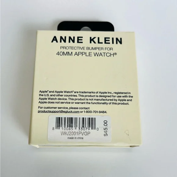 Anne Klein Gold-Tone Protective Bumper for Apple Watch 40mm - Picture 4 of 6